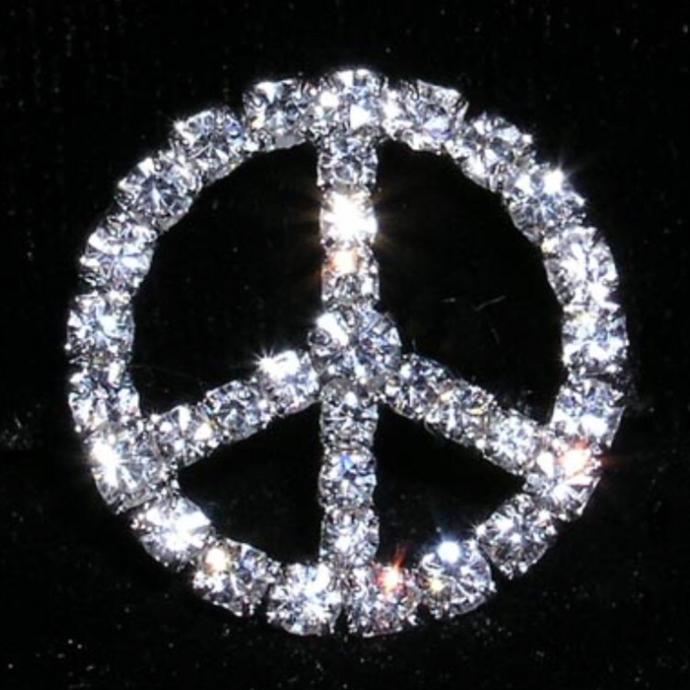 〰️Rhinestone Peace Buckle